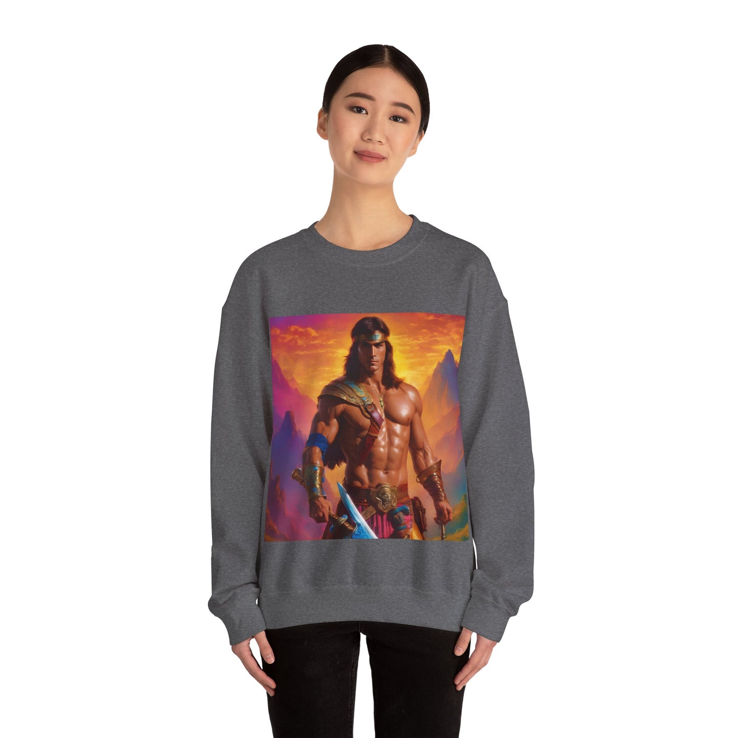 " Retro medical fantasy" Single Print Unisex Heavy Blend™ Crewneck Sweatshirt