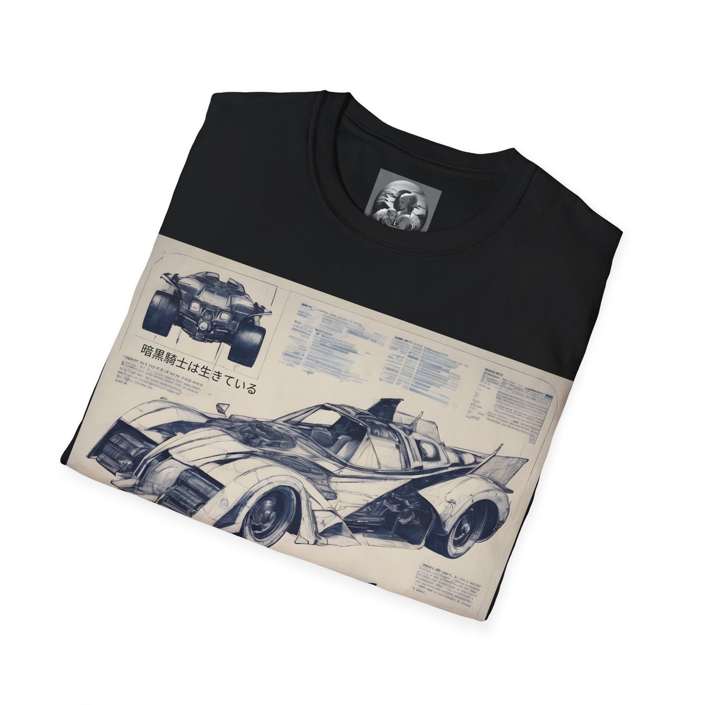 "Automobiliá de Chiroptera" Double Print Unisex Softstyle T-Shirt