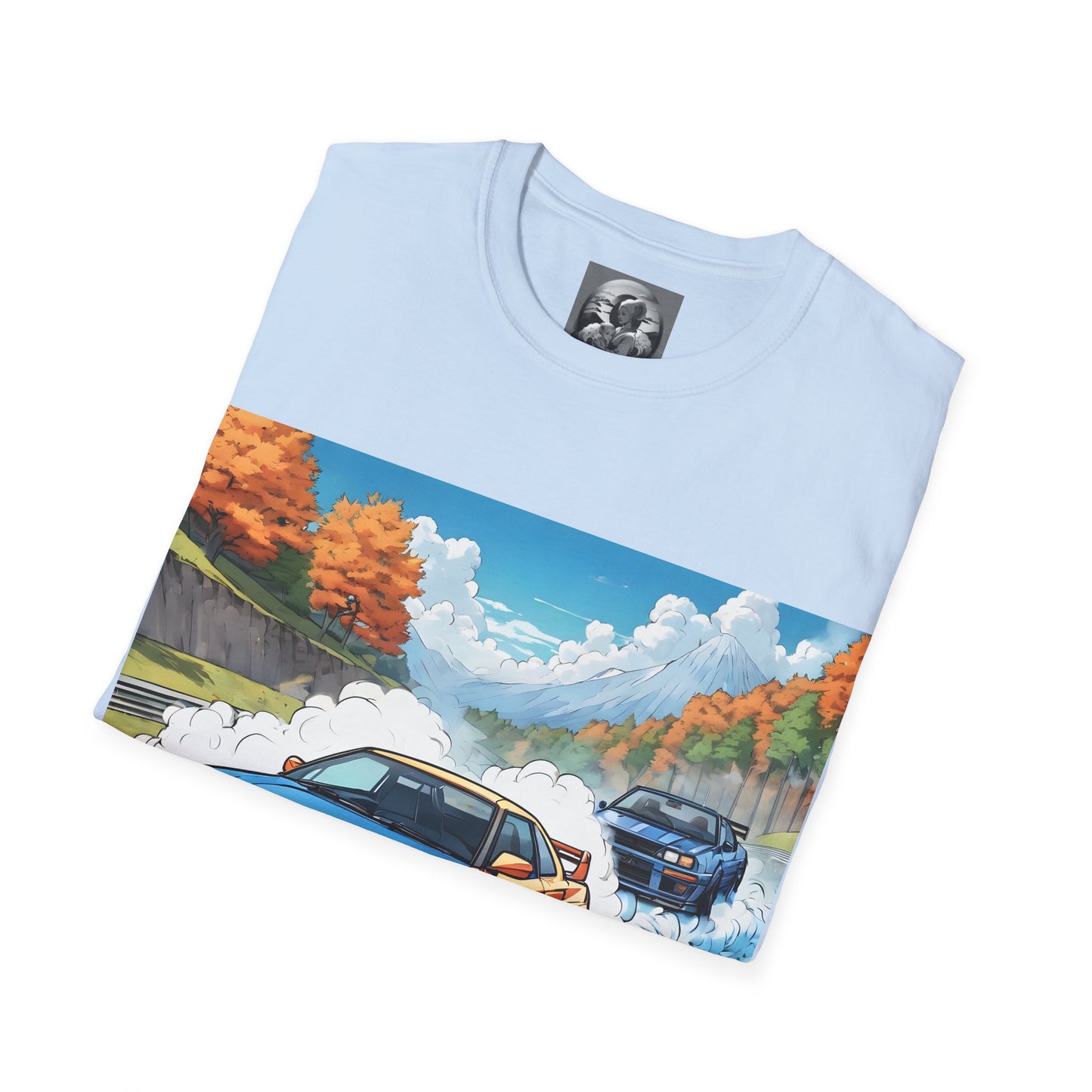 " Go, Go, Go Racing !!!!!!" Double Print Unisex Softstyle T-Shirt