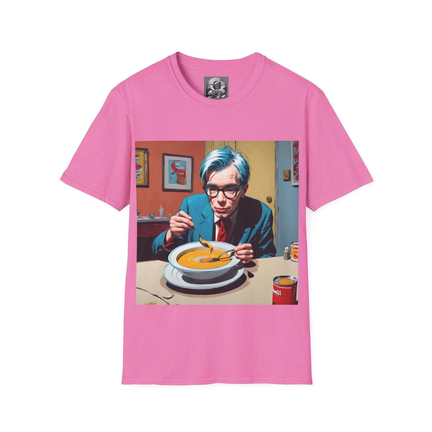 "Warhol: the abstract legend" Single Print Unisex Softstyle T-Shirt