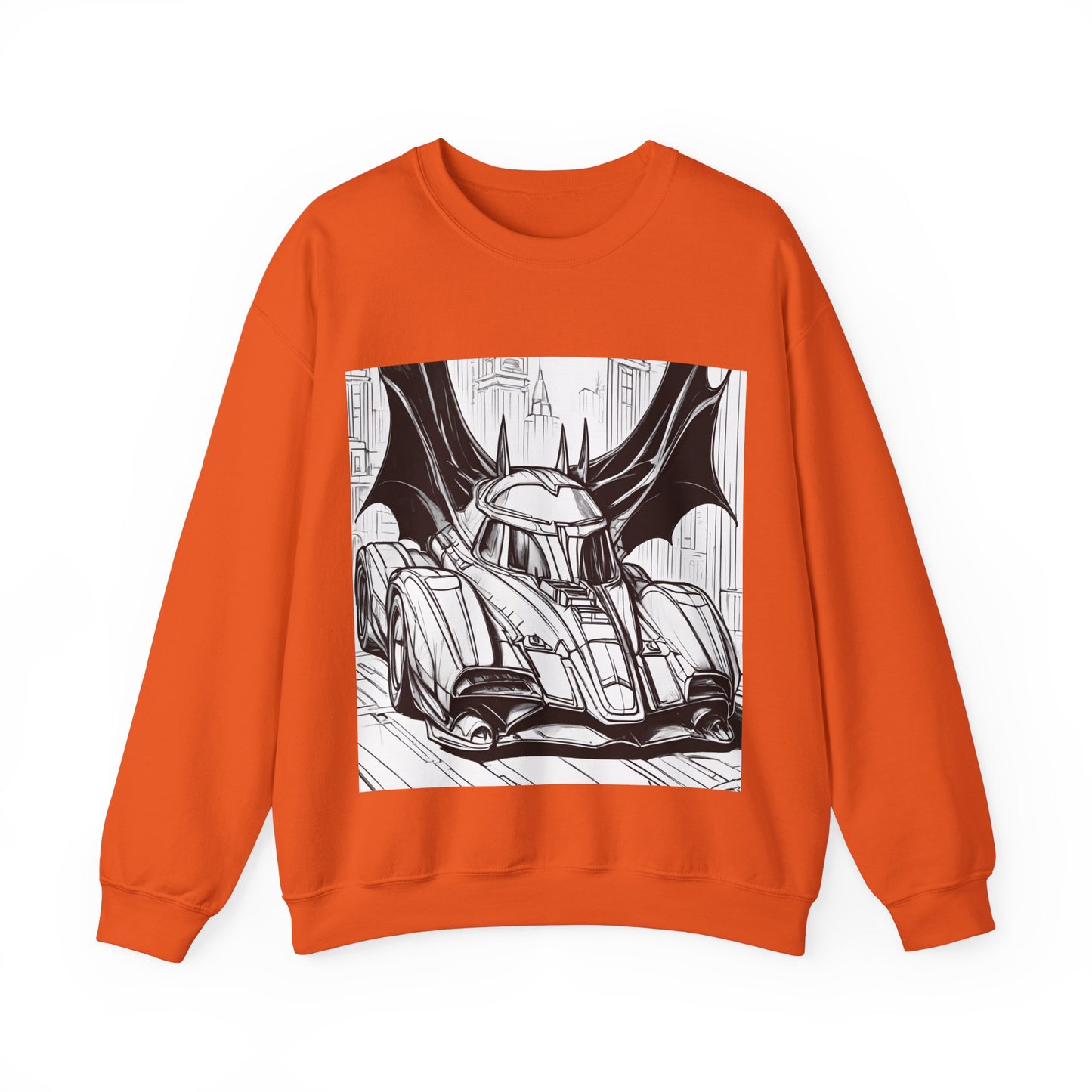 "Automobiliá de Chiroptera" Single Print Unisex Heavy Blend™ Crewneck Sweatshirt