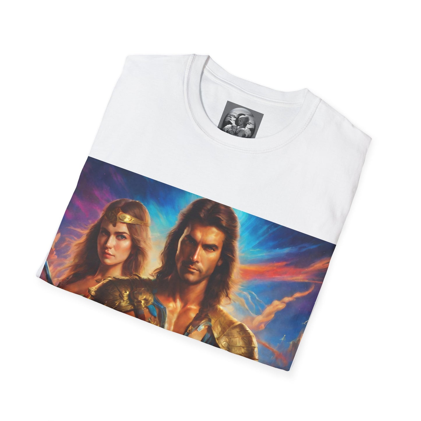 "80s medieval fantasy" Single Print Unisex Softstyle T-Shirt