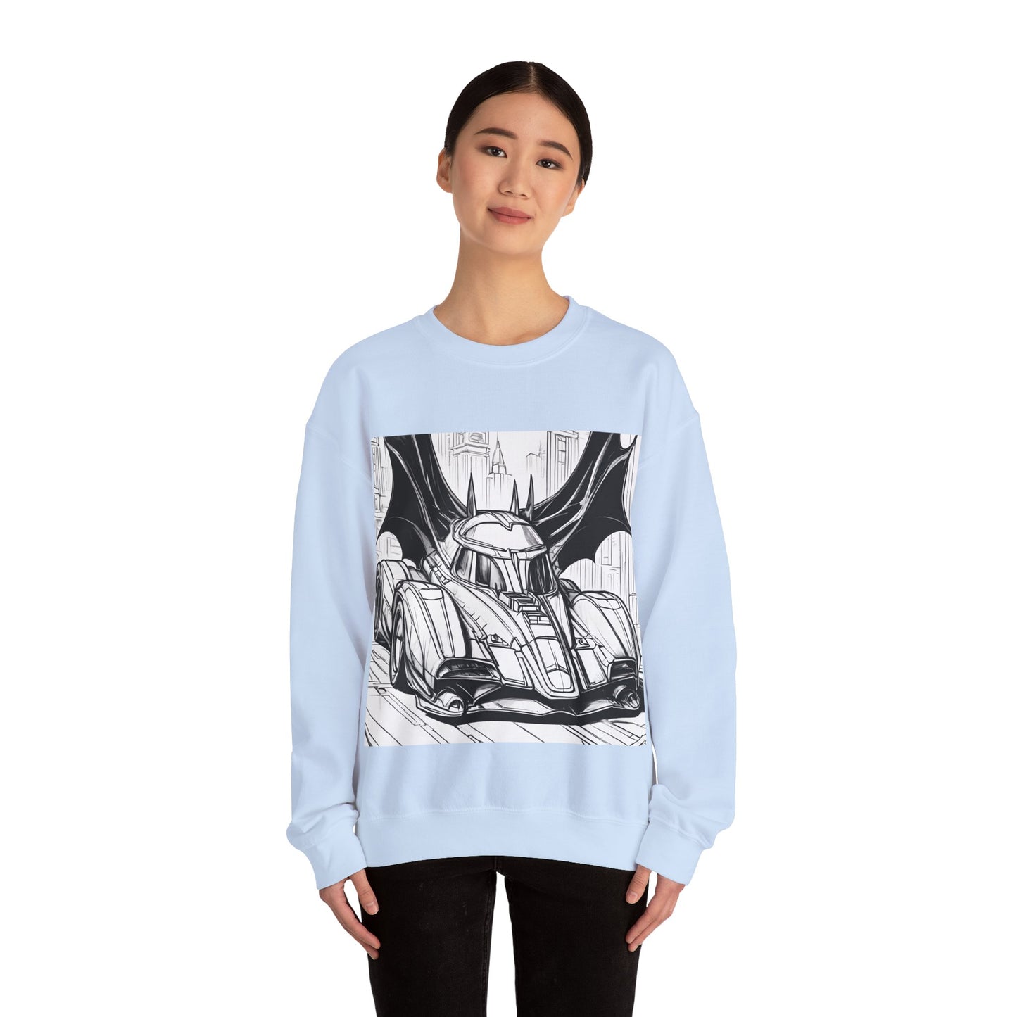 "Automobiliá de Chiroptera" Single Print Unisex Heavy Blend™ Crewneck Sweatshirt