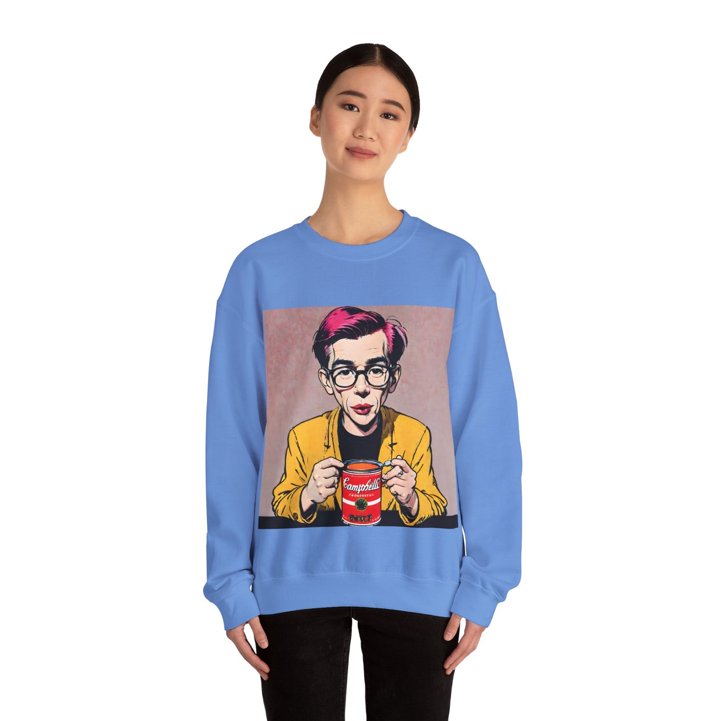 "Warhol: the abstract legend" Single Print Unisex Heavy Blend™ Crewneck Sweatshirt