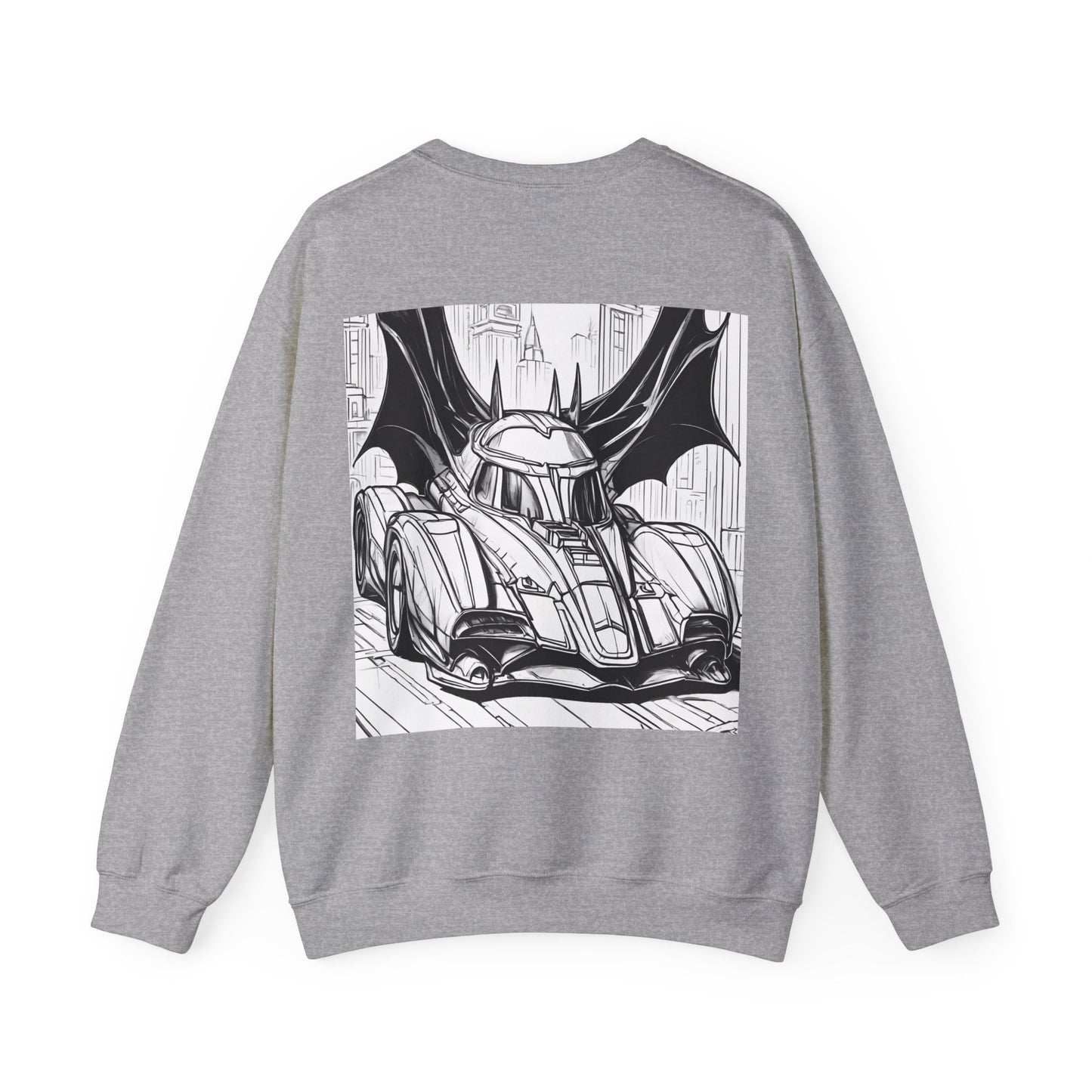 "Automobiliá de Chiroptera" Double Print Unisex Heavy Blend™ Crewneck Sweatshirt