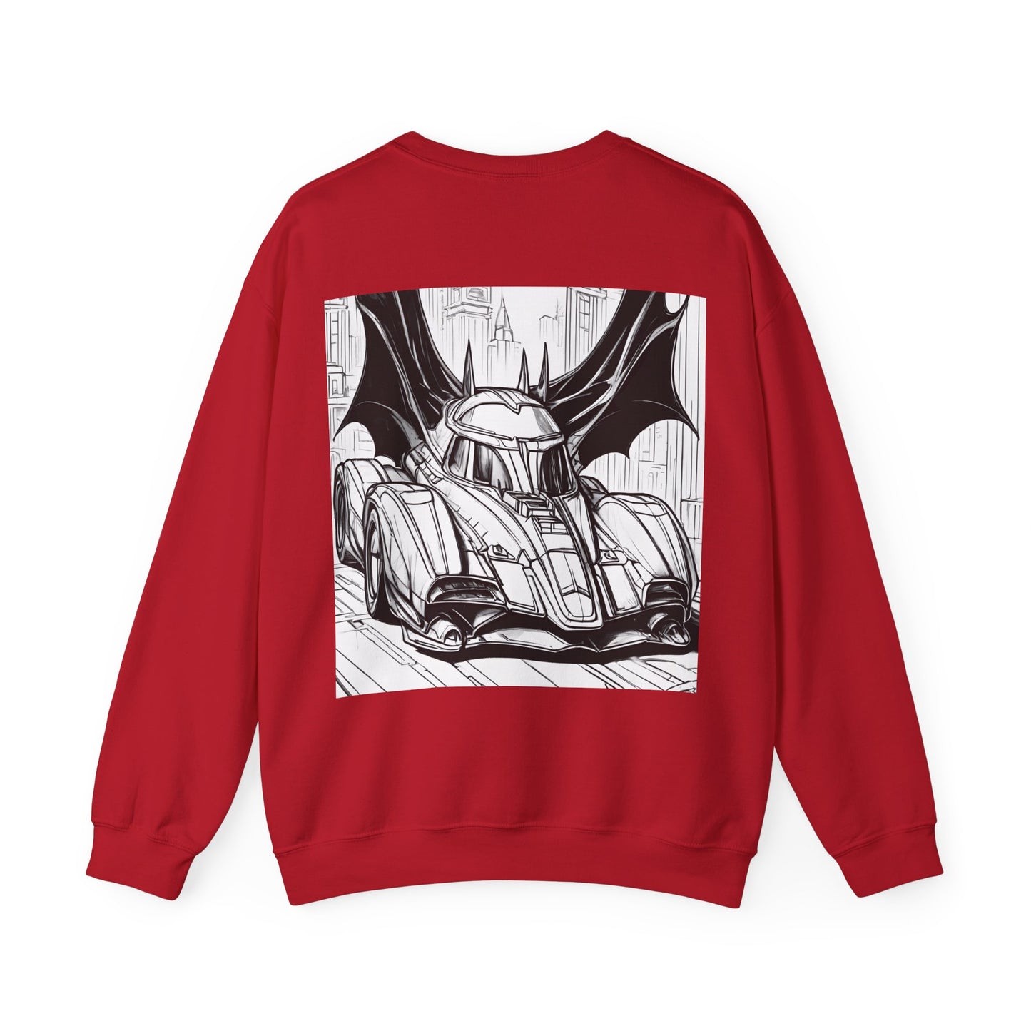 "Automobiliá de Chiroptera" Double Print Unisex Heavy Blend™ Crewneck Sweatshirt