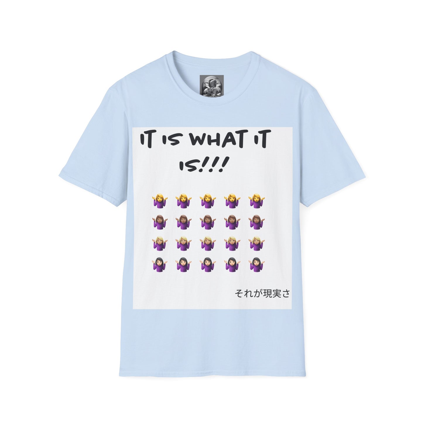 "It is what it is female" Single PrintUnisex Softstyle T-Shirt