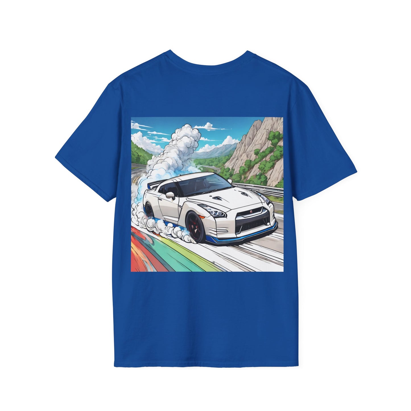 " Go, Go, Go Racing !!!!!!" Double Print Unisex Softstyle T-Shirt