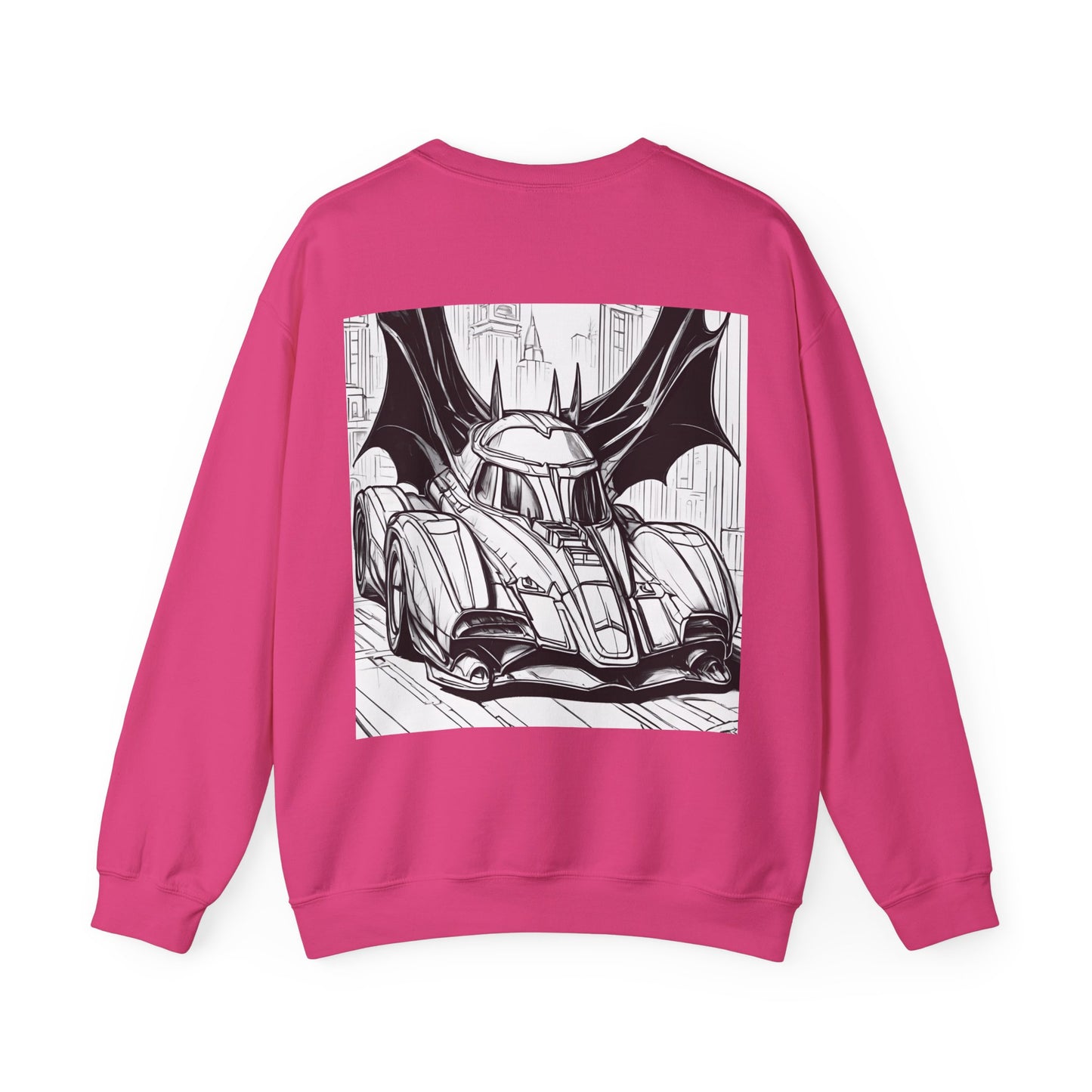 "Automobiliá de Chiroptera" Double Print Unisex Heavy Blend™ Crewneck Sweatshirt