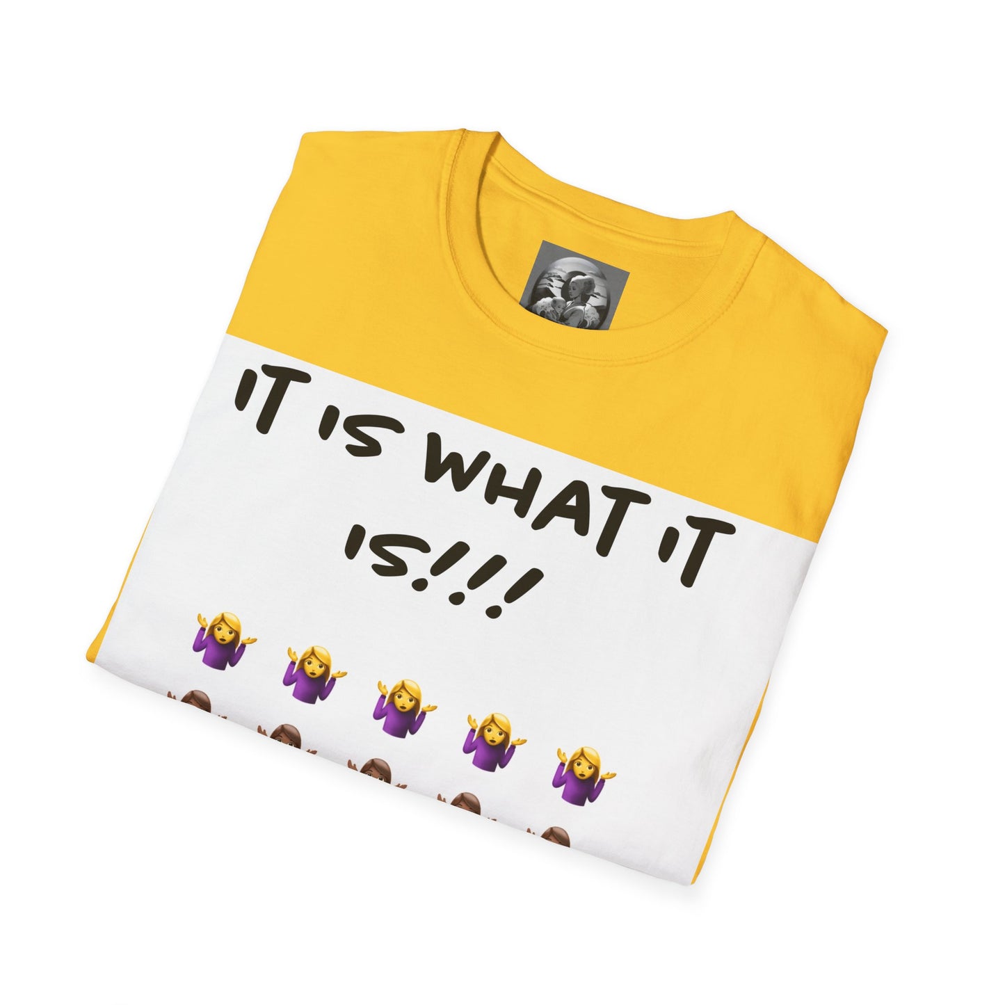 "It is what it is female" Single PrintUnisex Softstyle T-Shirt