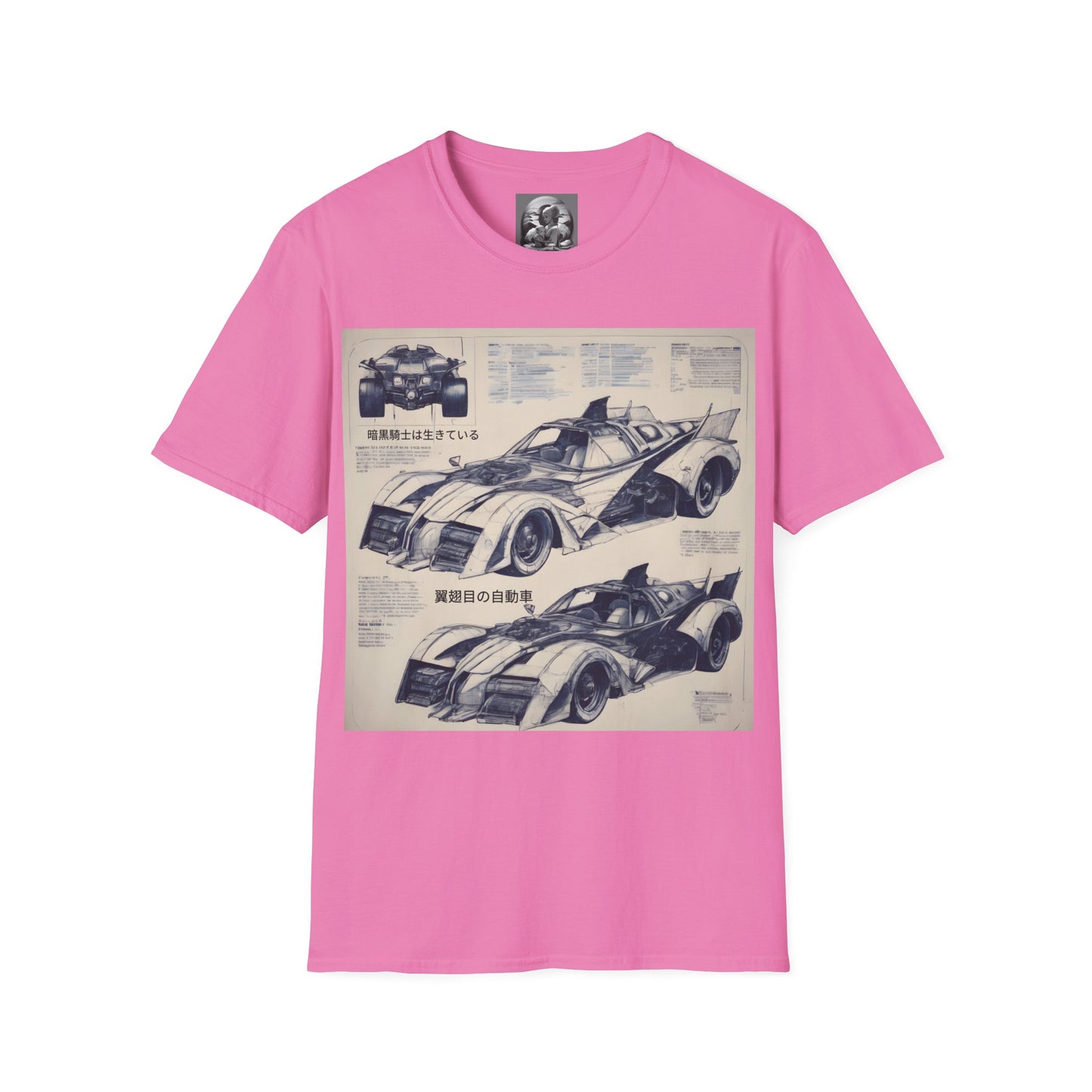 "Automobiliá de Chiroptera" Double Print Unisex Softstyle T-Shirt