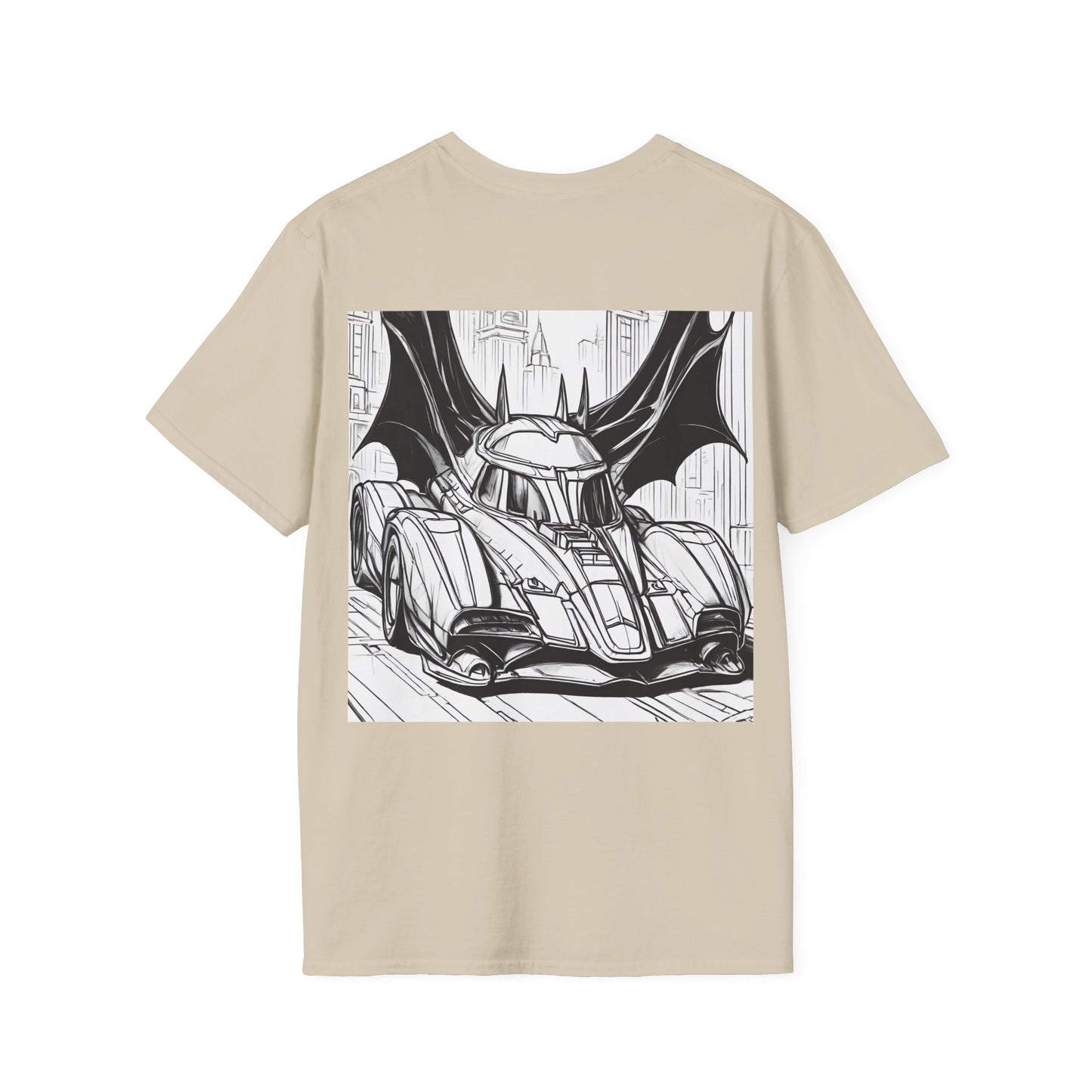 "Automobiliá de Chiroptera" Double Print Unisex Softstyle T-Shirt