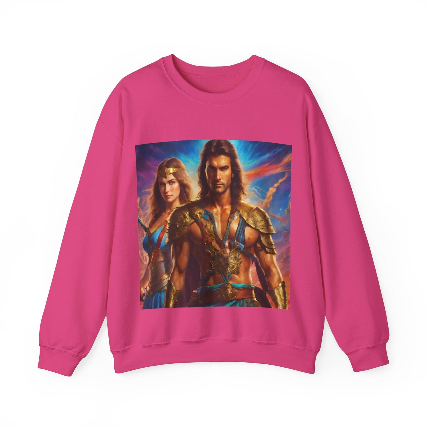 "80s medieval fantasy" Single Print Unisex Heavy Blend™ Crewneck Sweatshirt