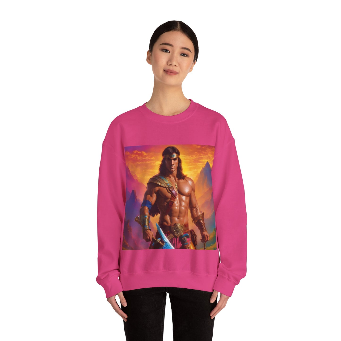 " Retro medical fantasy" Single Print Unisex Heavy Blend™ Crewneck Sweatshirt