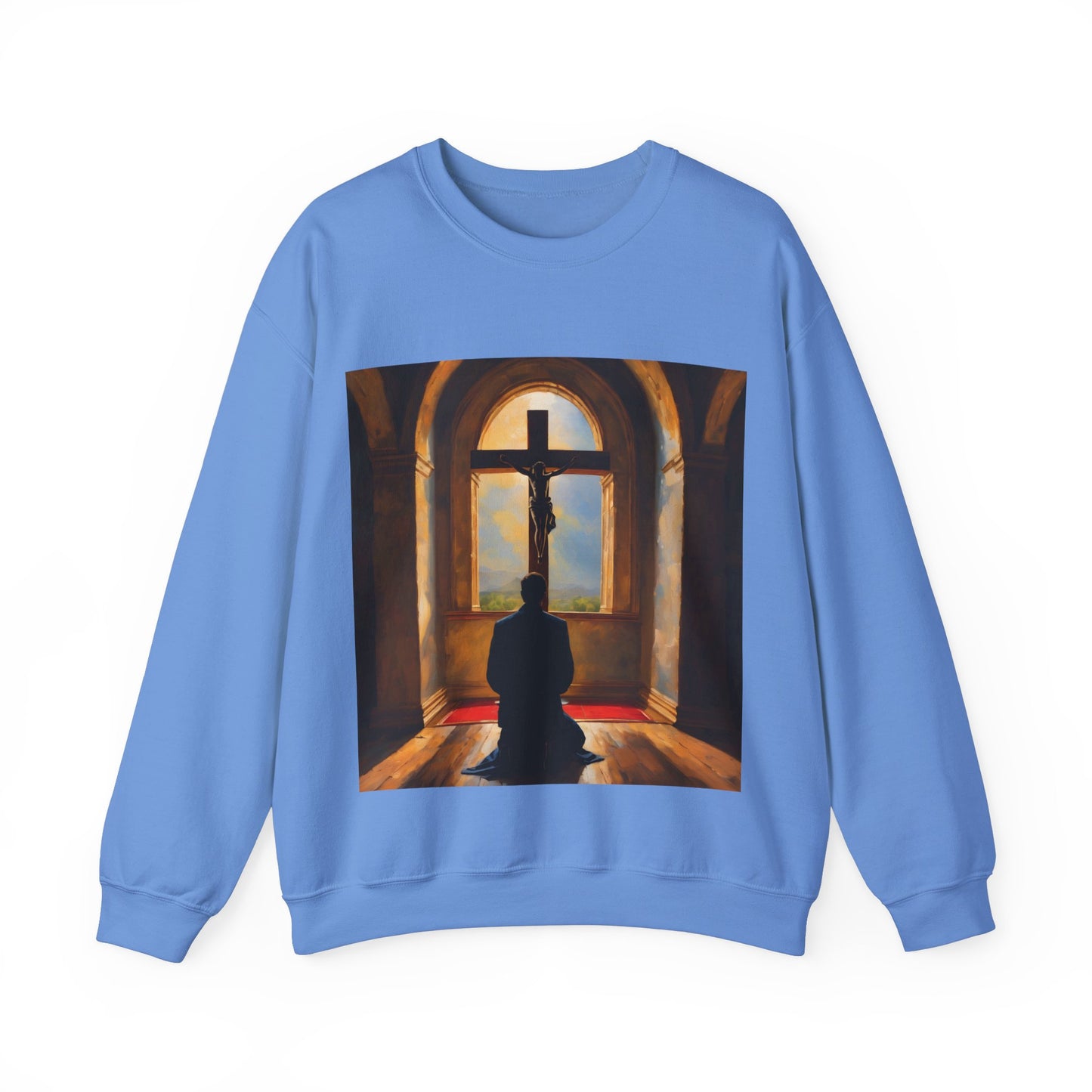 "In God we trust" Single Print Unisex Heavy Blend™ Crewneck Sweatshirt