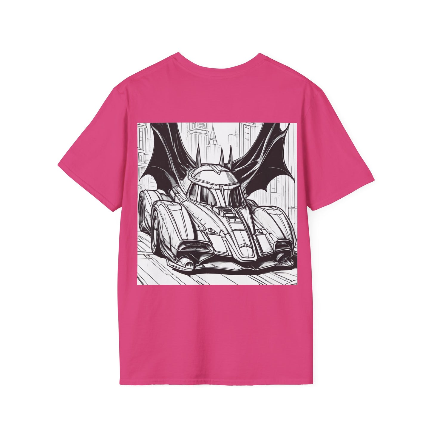 "Automobiliá de Chiroptera" Double Print Unisex Softstyle T-Shirt