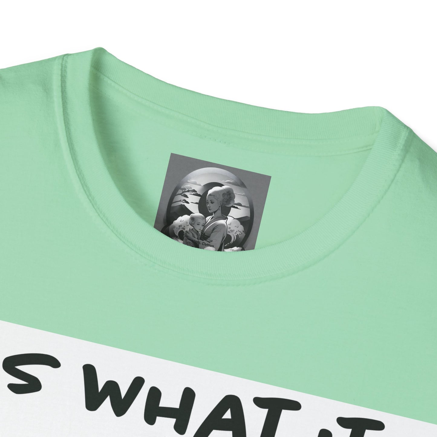 "It is what it is female" Single PrintUnisex Softstyle T-Shirt