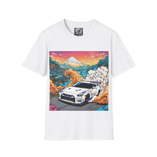 " Go, Go, Go Racing !!!!!!" Double Print Unisex Softstyle T-Shirt