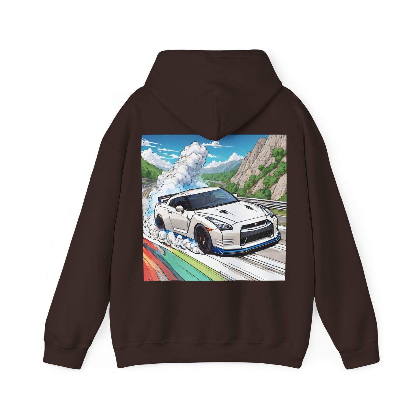 " Go, Go, Go Racing !!!!!!" Double Print Unisex Heavy Blend™ Hooded Sweatshirt