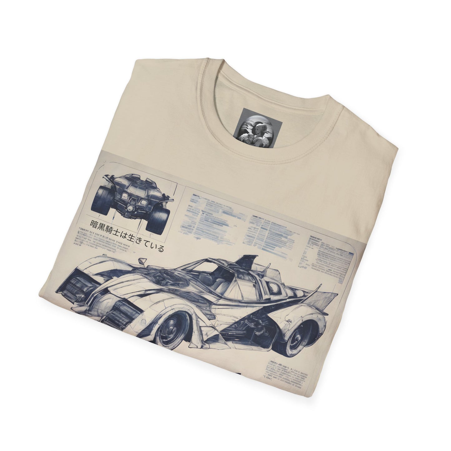 "Automobiliá de Chiroptera" Double Print Unisex Softstyle T-Shirt