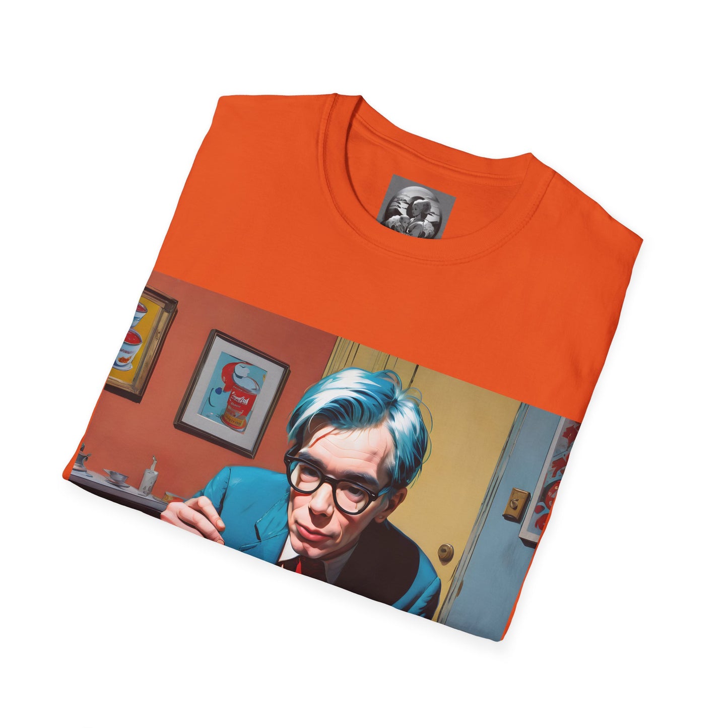 "Warhol: the abstract legend" Single Print Unisex Softstyle T-Shirt