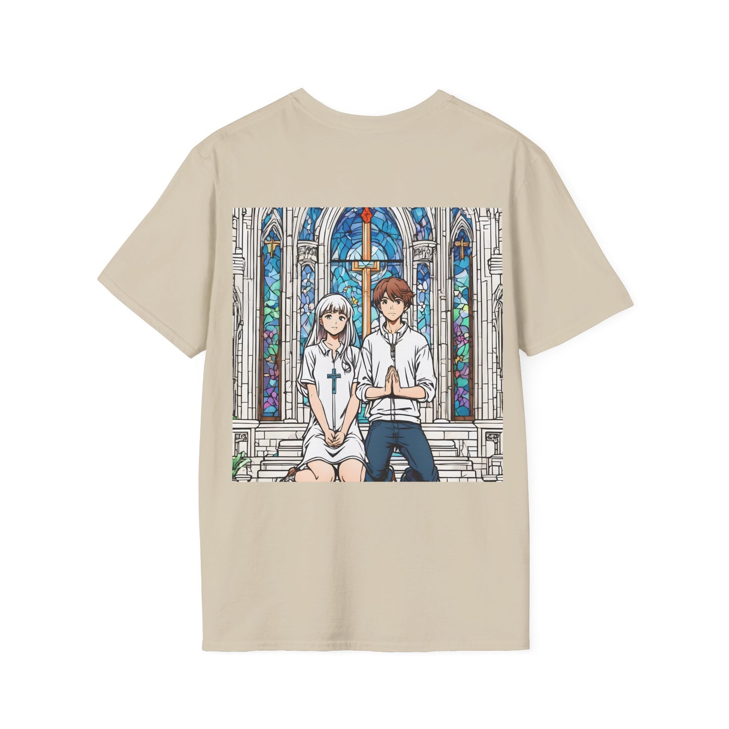 "In God we trust"  Double Print Unisex Softstyle T-Shirt