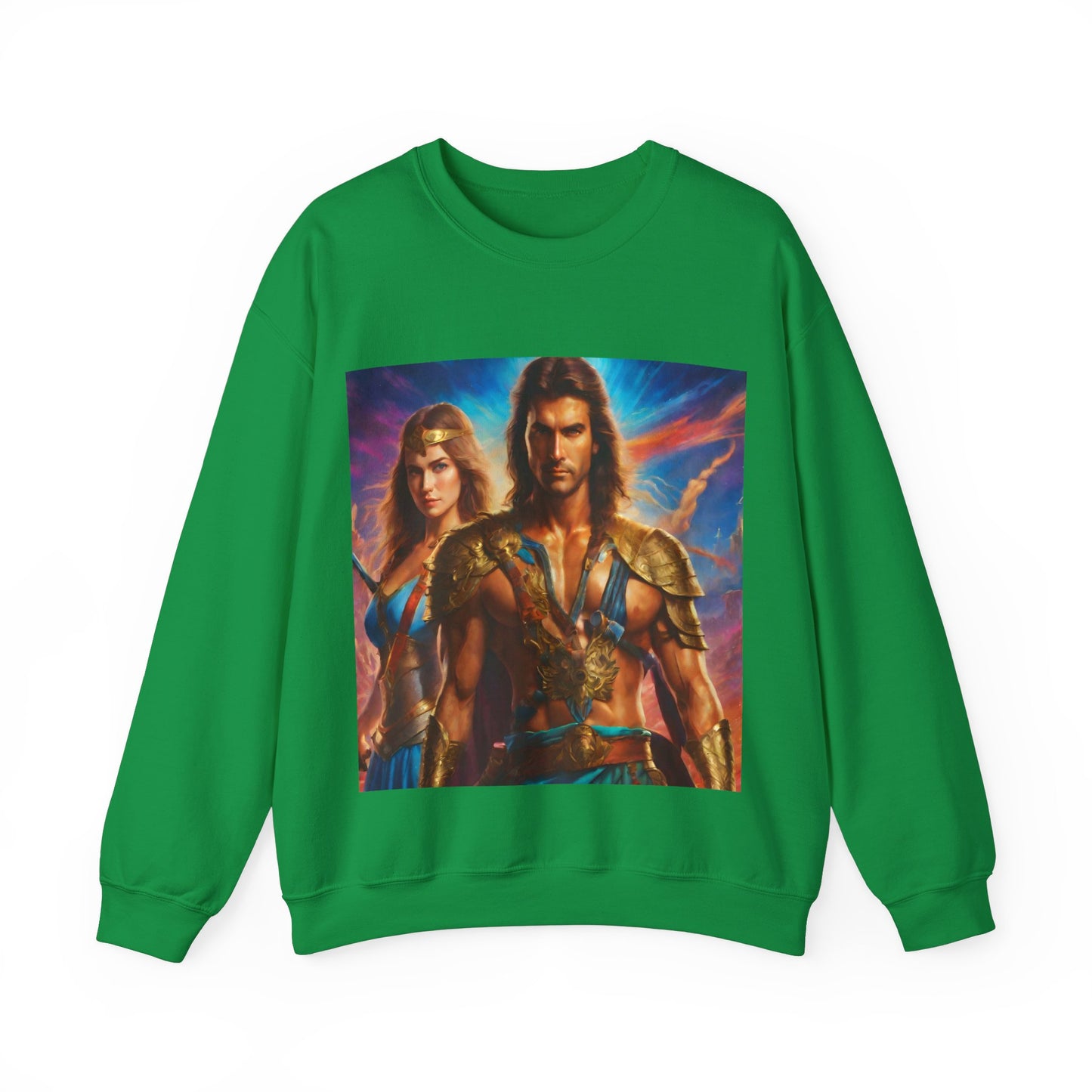 "80s medieval fantasy" Single Print Unisex Heavy Blend™ Crewneck Sweatshirt