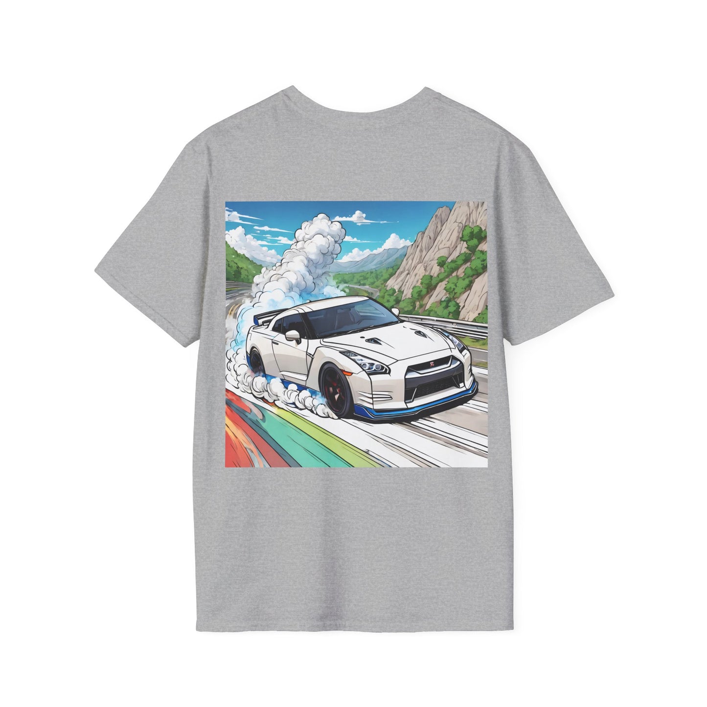 " Go, Go, Go Racing !!!!!!" Double Print Unisex Softstyle T-Shirt