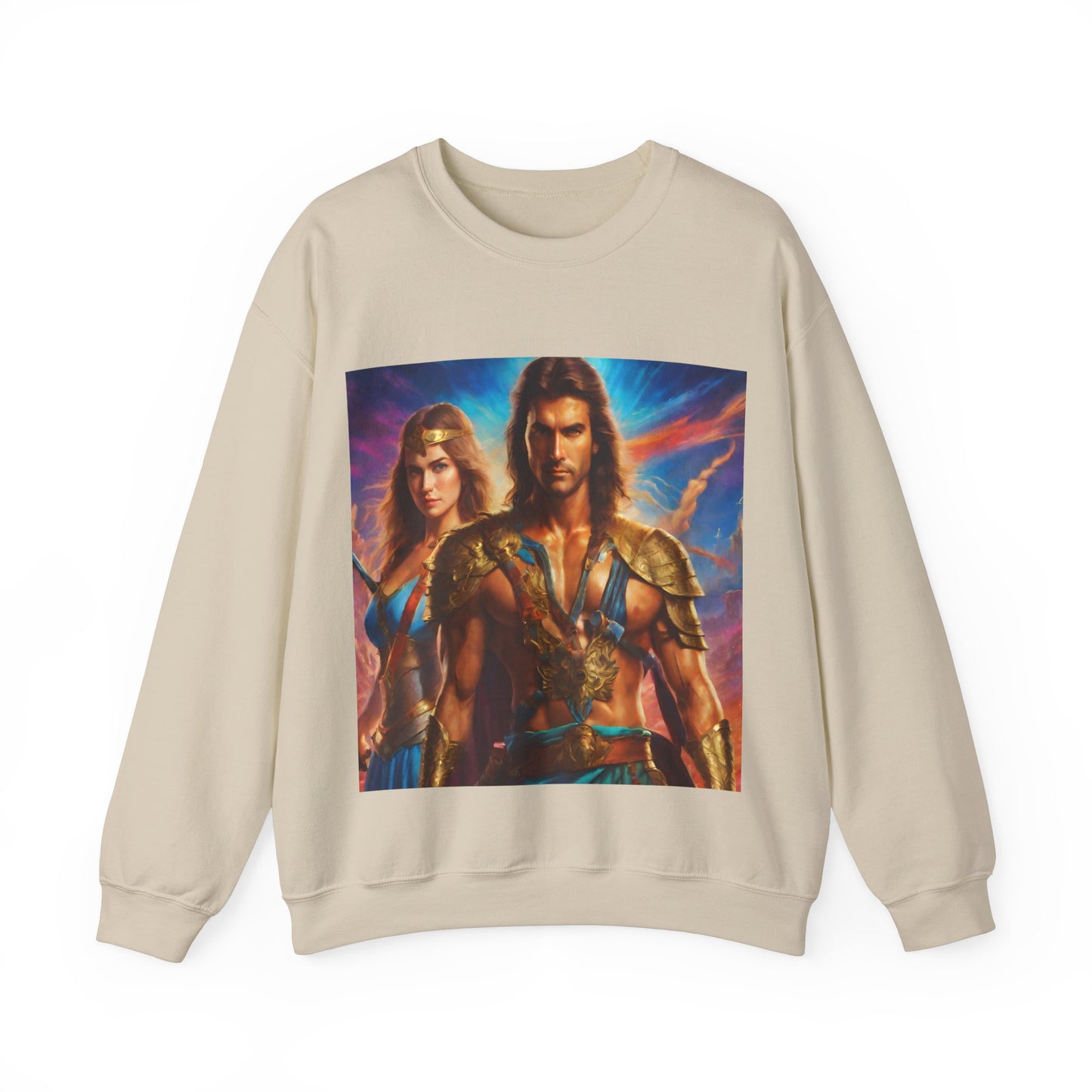 "80s medieval fantasy" Single Print Unisex Heavy Blend™ Crewneck Sweatshirt