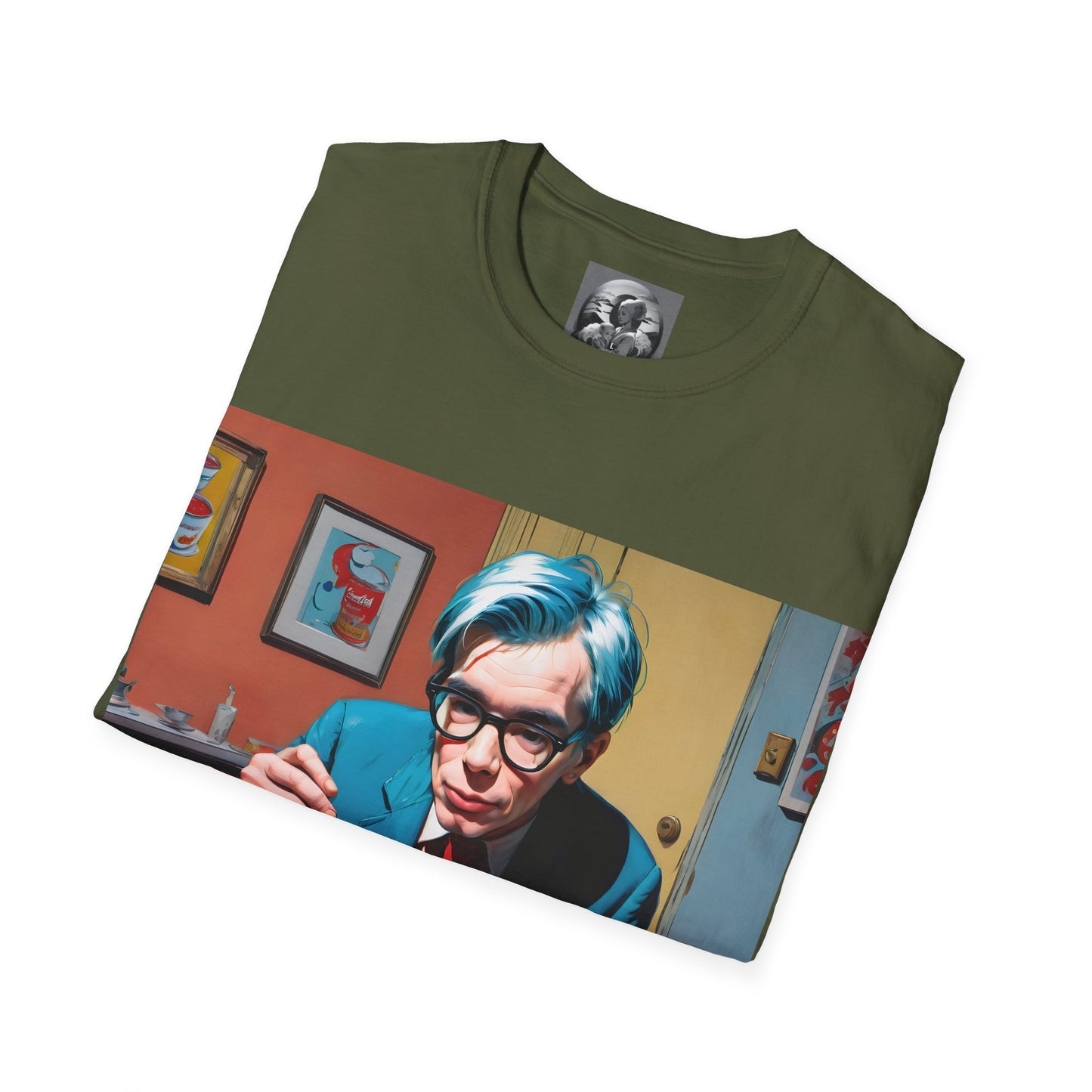 "Warhol: the abstract legend" Single Print Unisex Softstyle T-Shirt