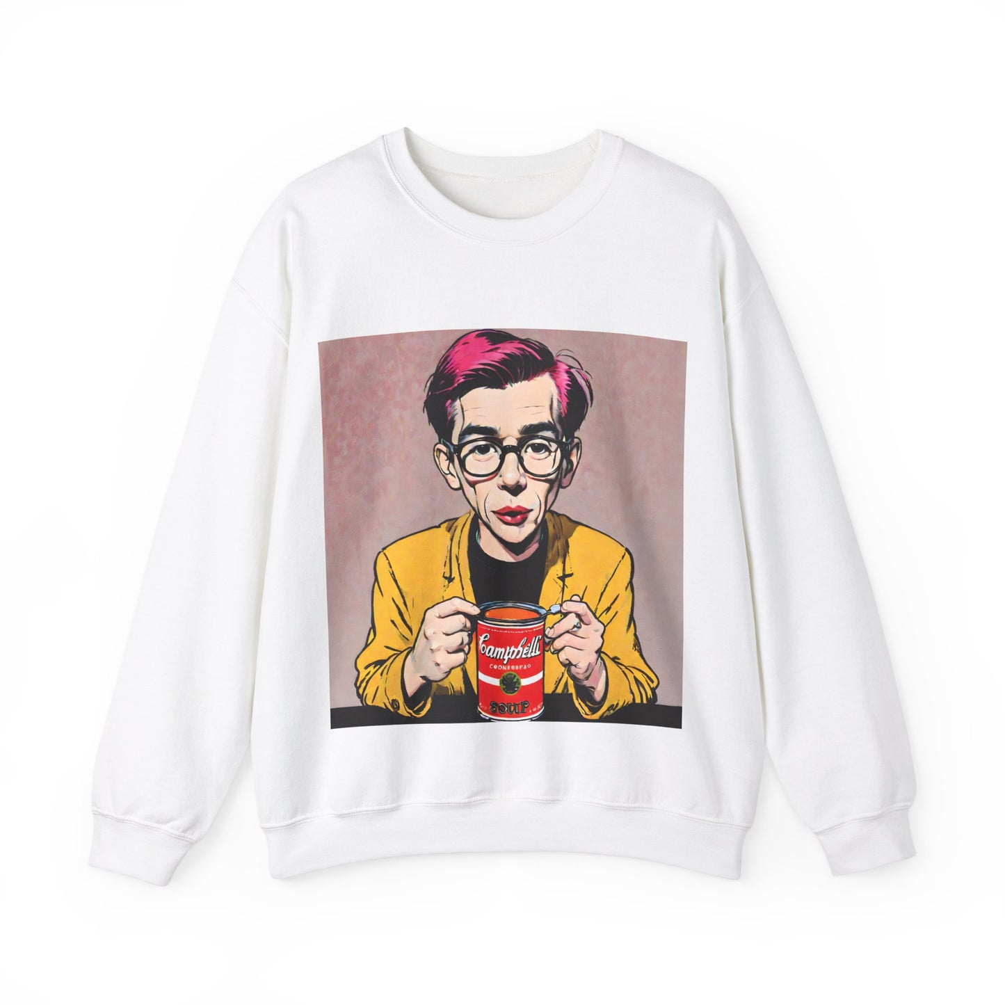 "Warhol: the abstract legend" Single Print Unisex Heavy Blend™ Crewneck Sweatshirt