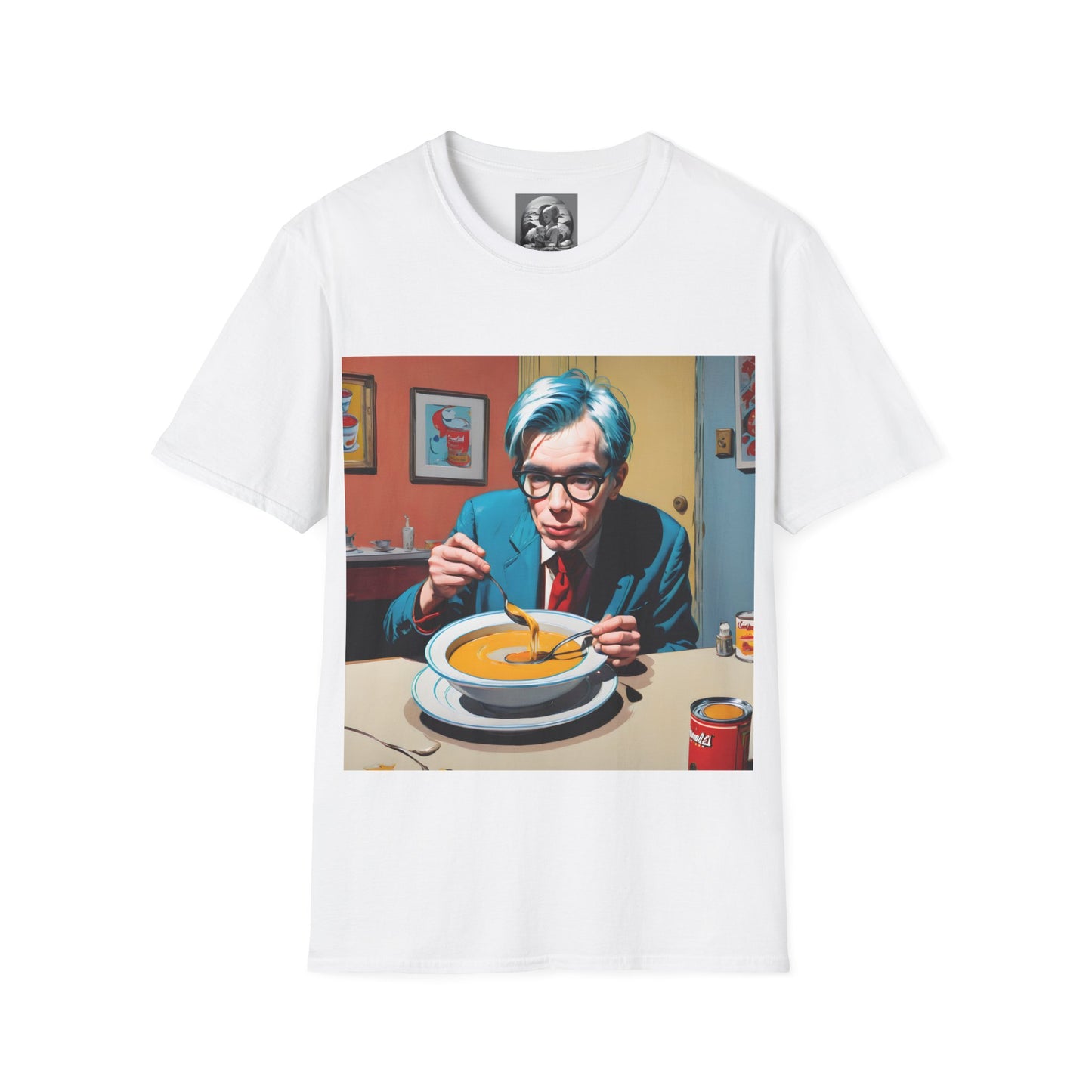 "Warhol: the abstract legend" Single Print Unisex Softstyle T-Shirt