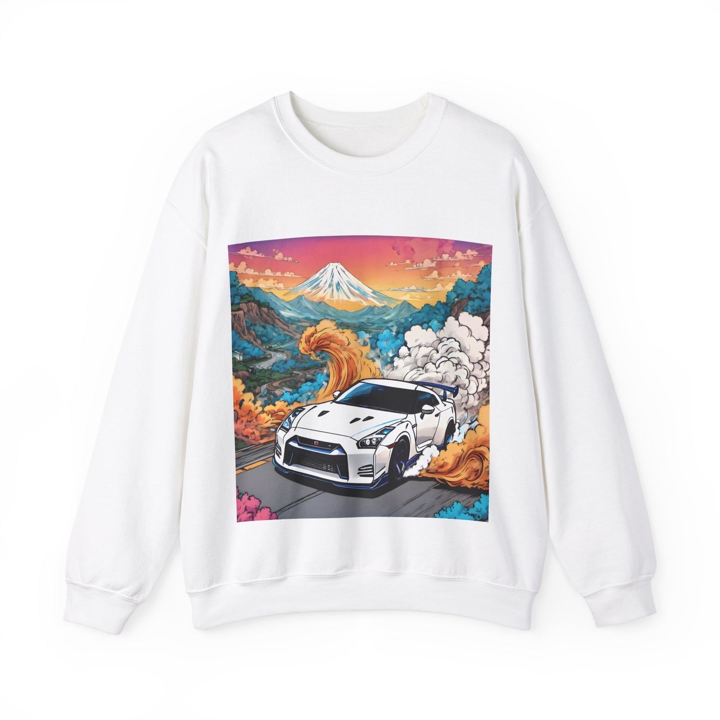 " Go, Go, Go Racing !!!!!!" Double Print Unisex Heavy Blend™ Crewneck Sweatshirt