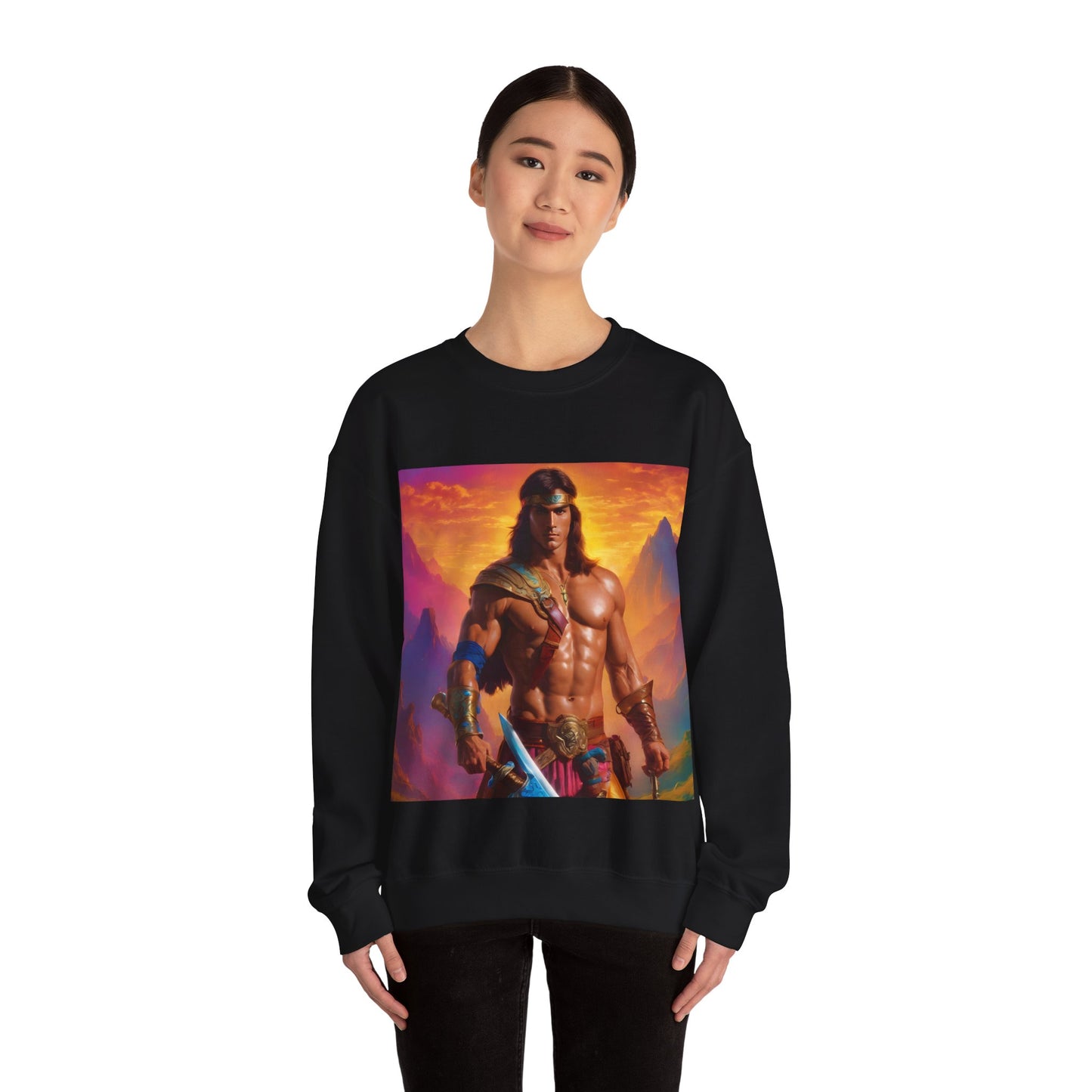 " Retro medical fantasy" Single Print Unisex Heavy Blend™ Crewneck Sweatshirt