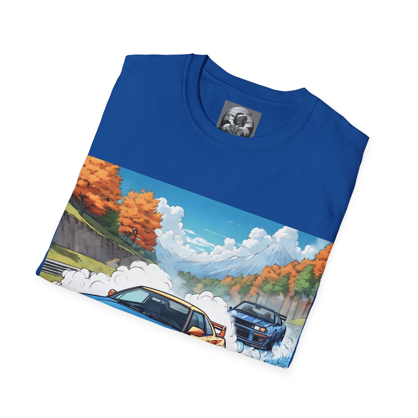 " Go, Go, Go Racing !!!!!!" Double Print Unisex Softstyle T-Shirt