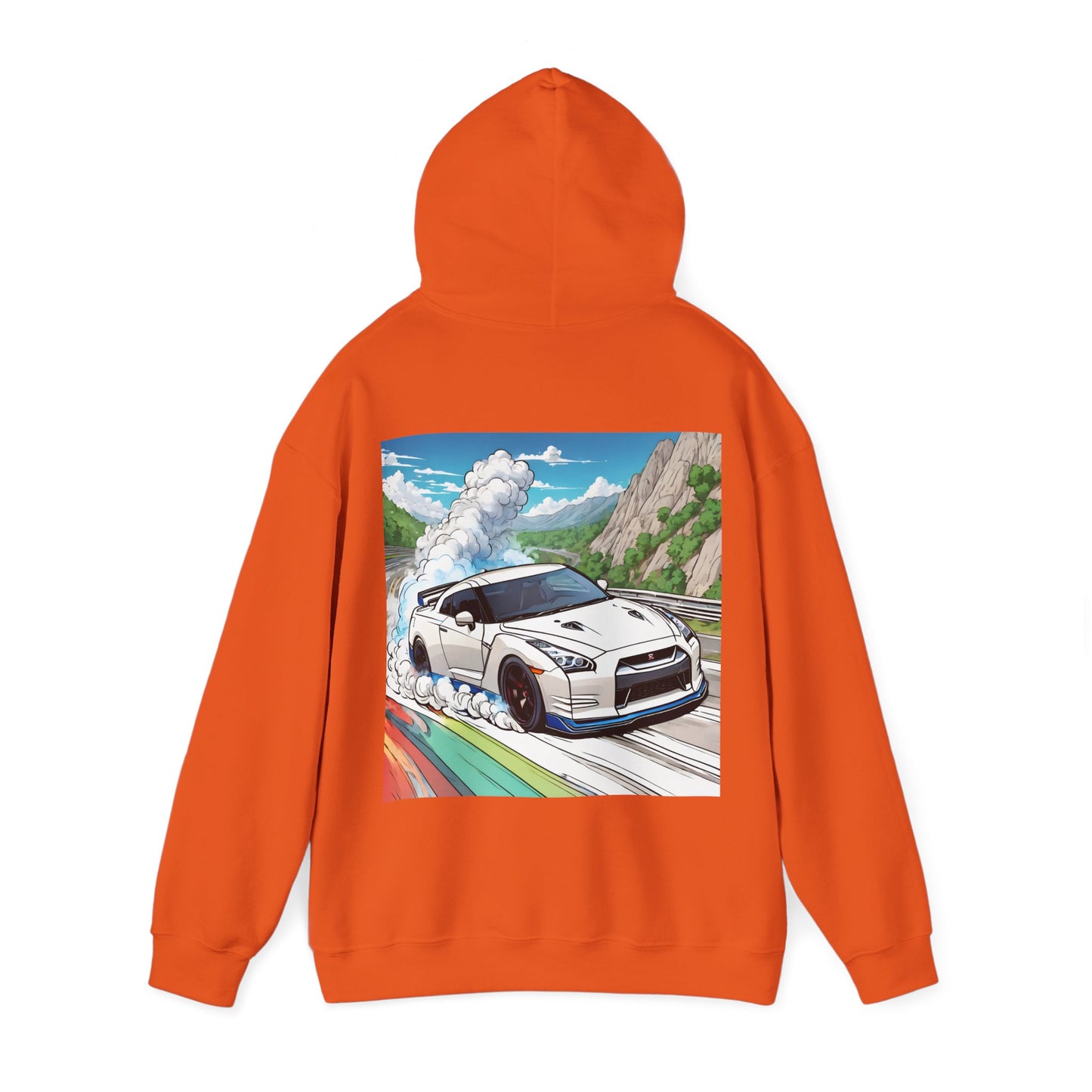 " Go, Go, Go Racing !!!!!!" Double Print Unisex Heavy Blend™ Hooded Sweatshirt