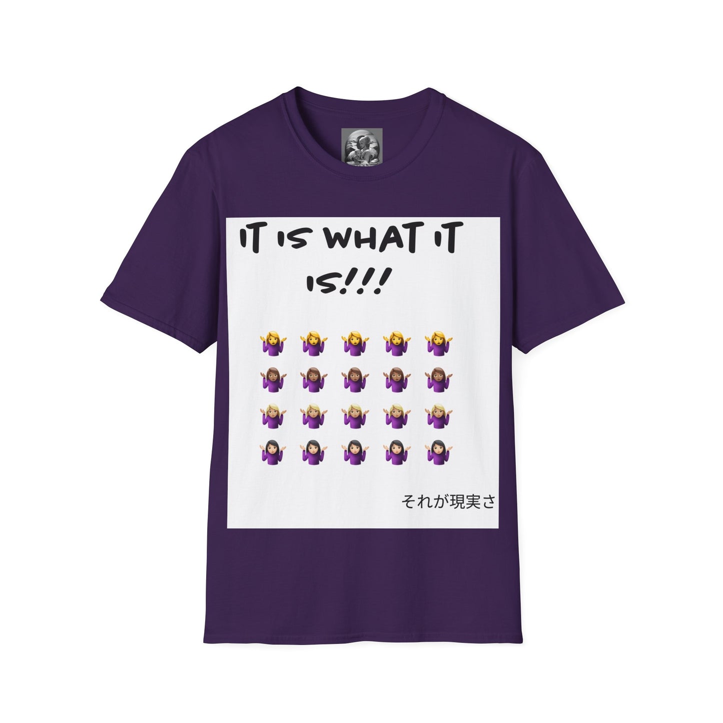 "It is what it is female" Single PrintUnisex Softstyle T-Shirt