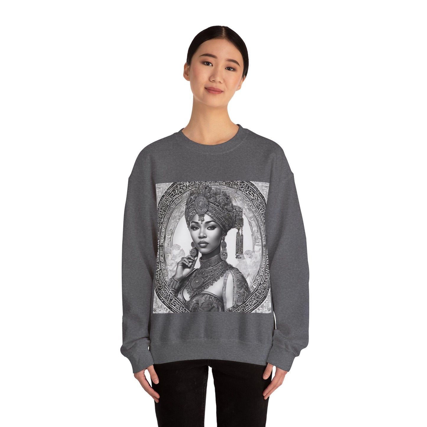 "Queen of Heritage" Unisex Heavy Blend™ Crewneck Sweatshirt