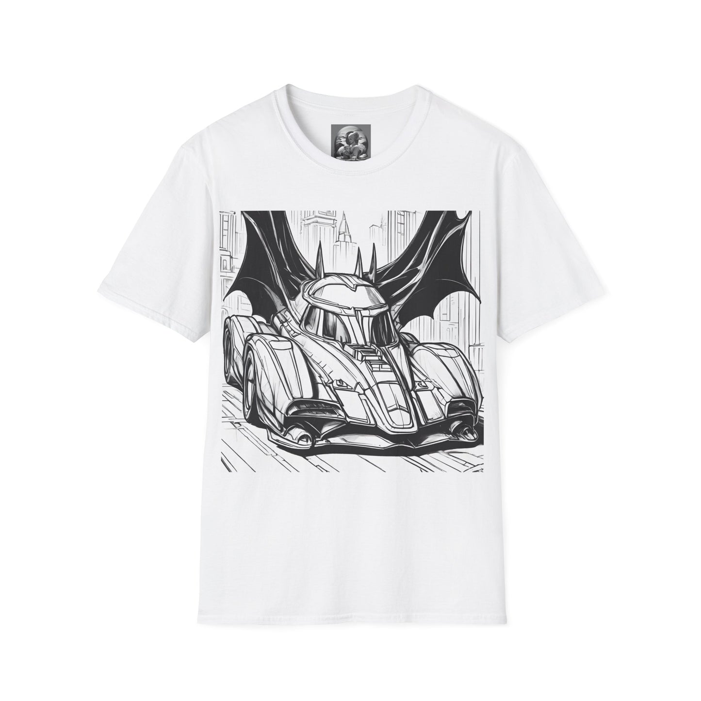 "Automobiliá de Chiroptera" Single Print Unisex Softstyle T-Shirt