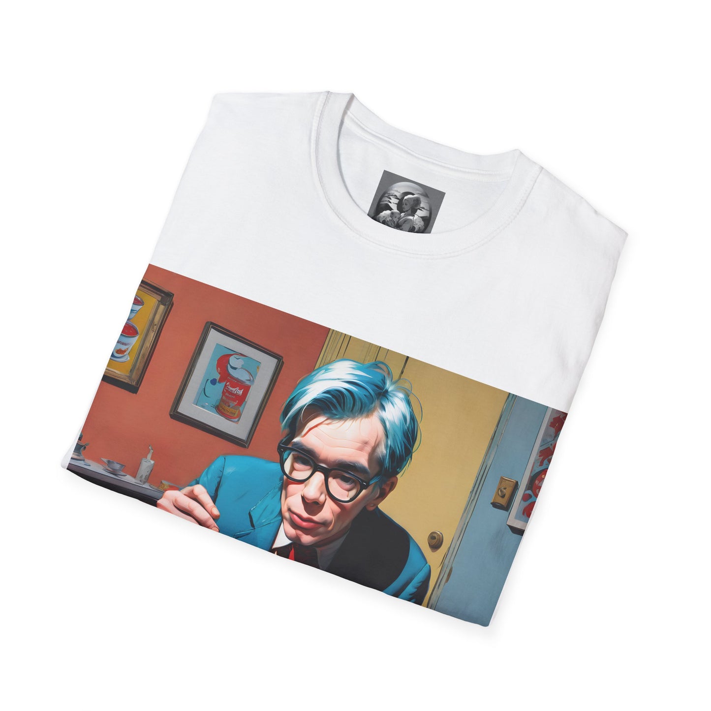 "Warhol: the abstract legend" Single Print Unisex Softstyle T-Shirt