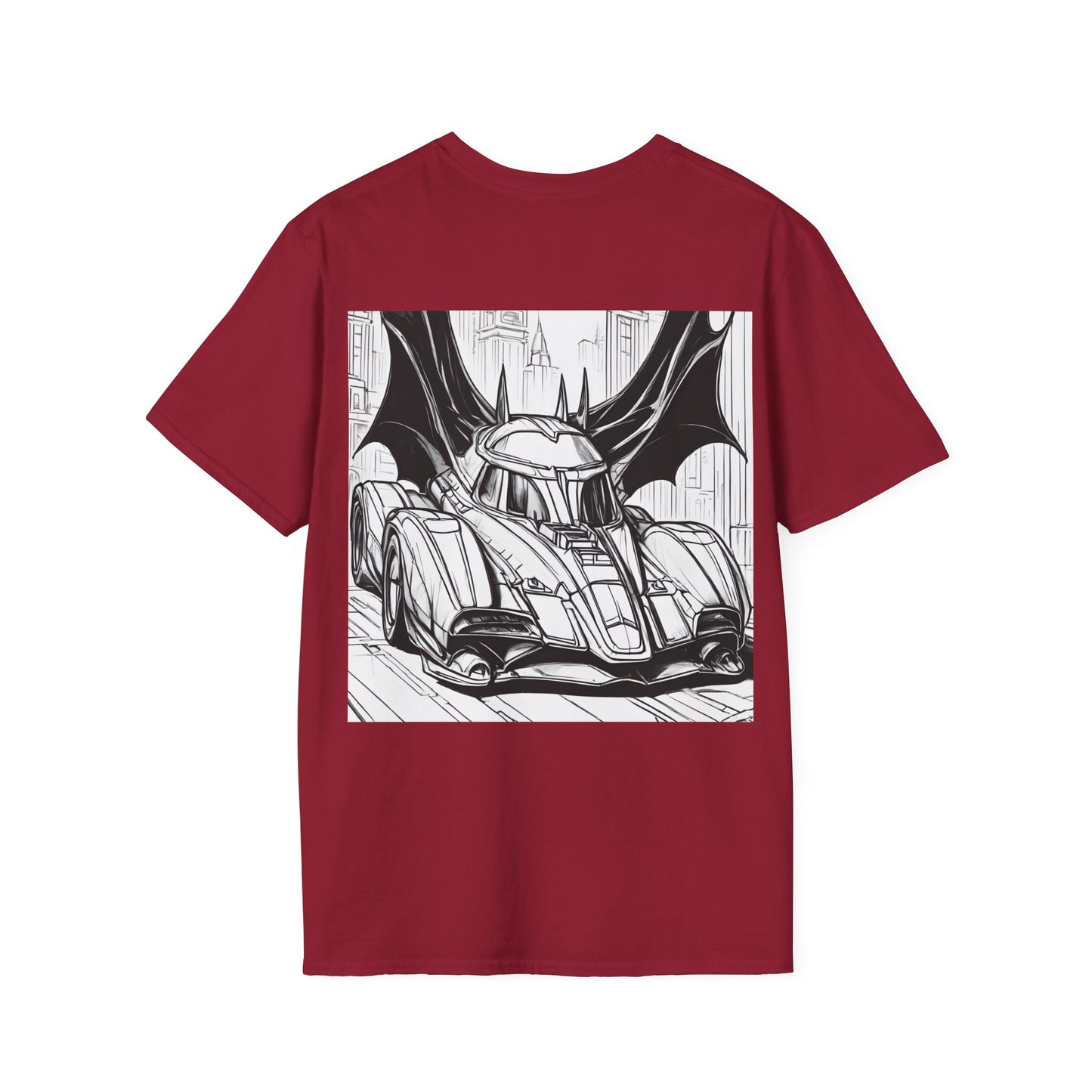 "Automobiliá de Chiroptera" Double Print Unisex Softstyle T-Shirt