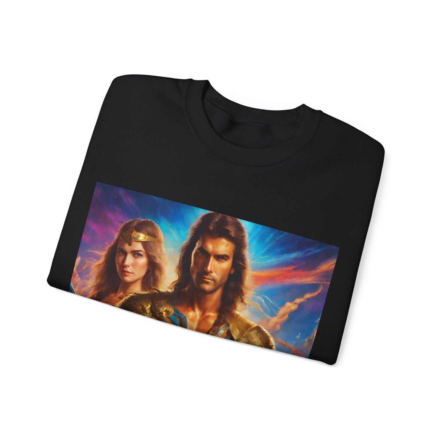 "80s medieval fantasy" Single Print Unisex Heavy Blend™ Crewneck Sweatshirt