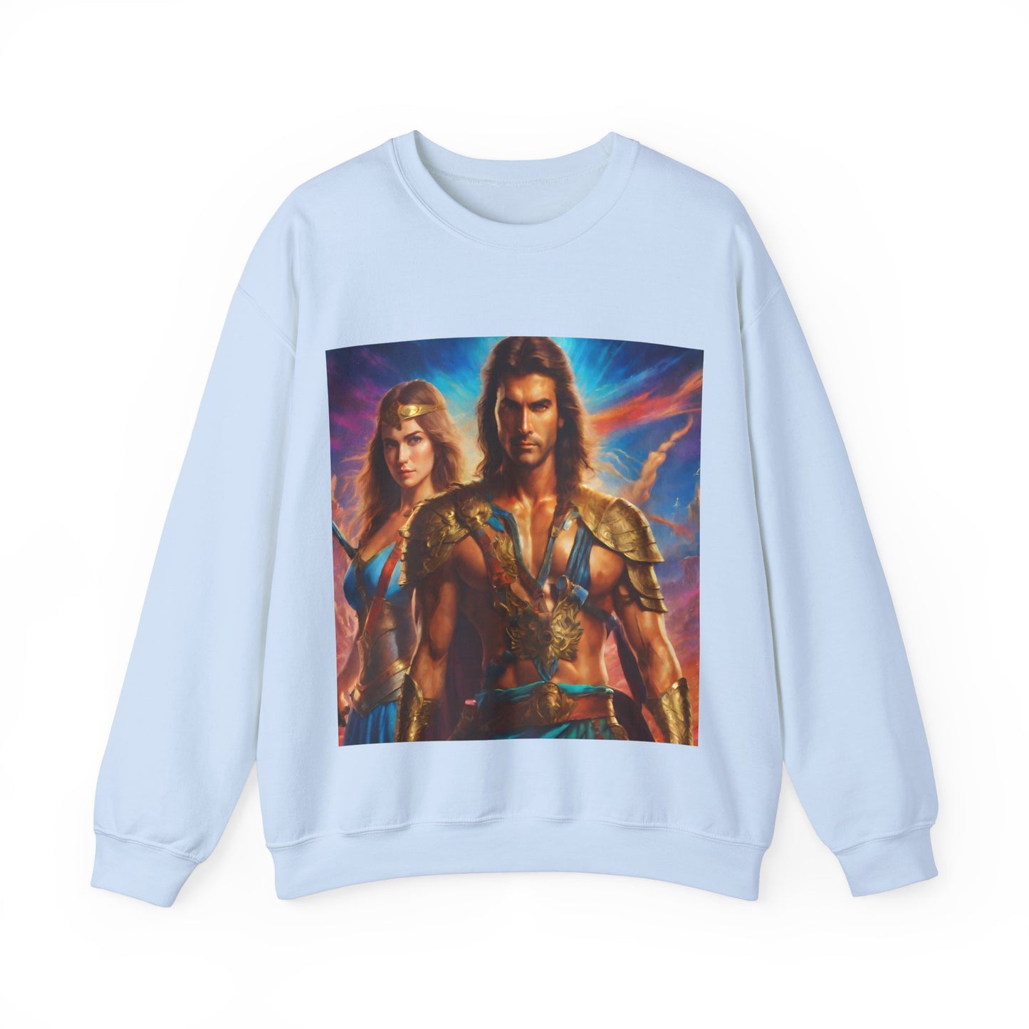 "80s medieval fantasy" Single Print Unisex Heavy Blend™ Crewneck Sweatshirt