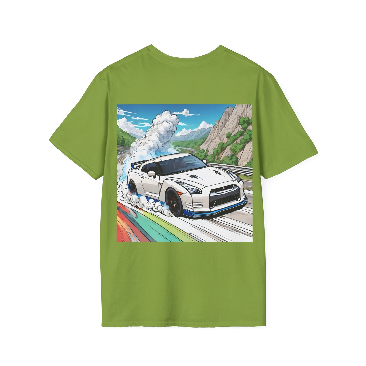 " Go, Go, Go Racing !!!!!!" Double Print Unisex Softstyle T-Shirt