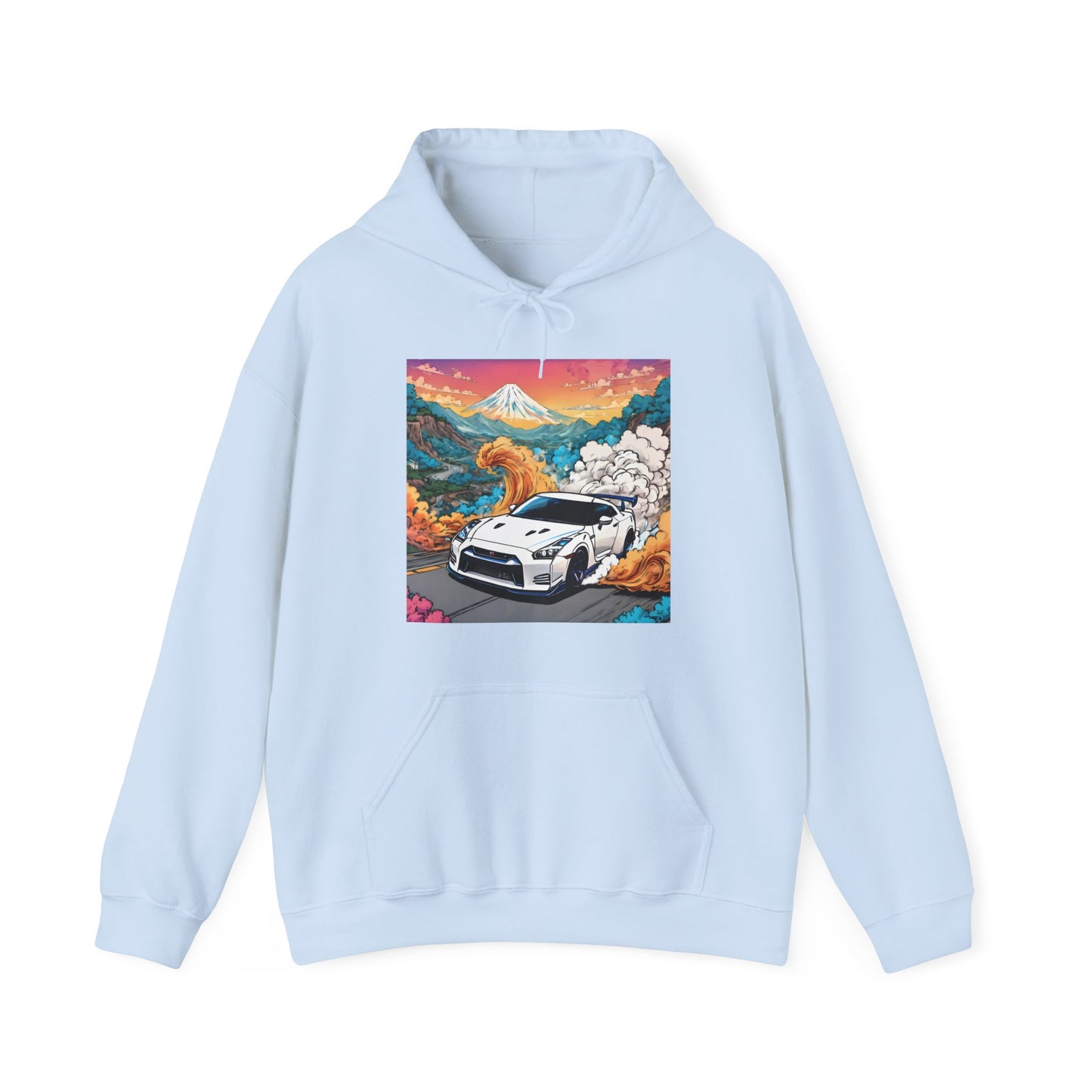 " Go, Go, Go Racing !!!!!!" Double Print Unisex Heavy Blend™ Hooded Sweatshirt