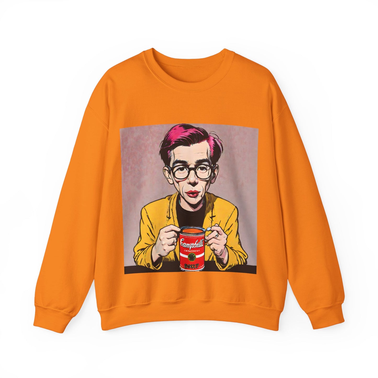 "Warhol: the abstract legend" Single Print Unisex Heavy Blend™ Crewneck Sweatshirt