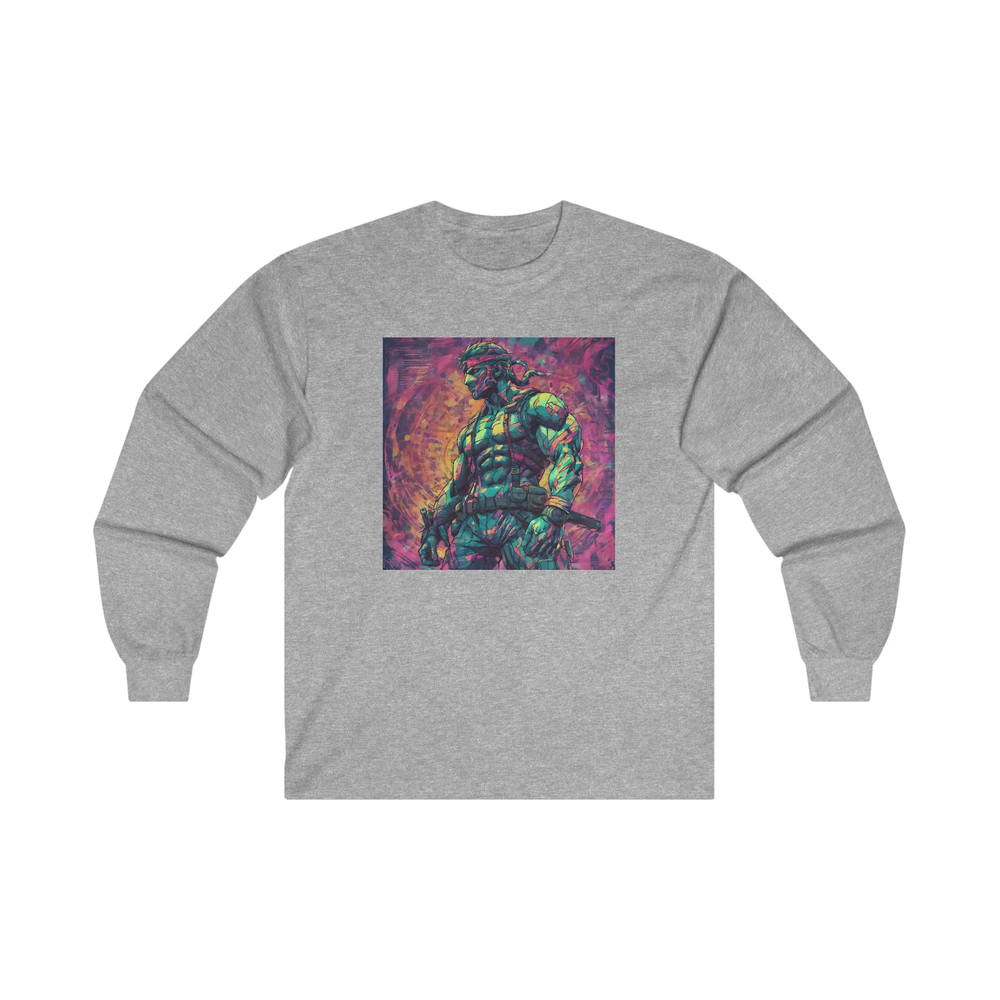 "Big Boss Snake" Single Print Ultra Cotton Long Sleeve Tee