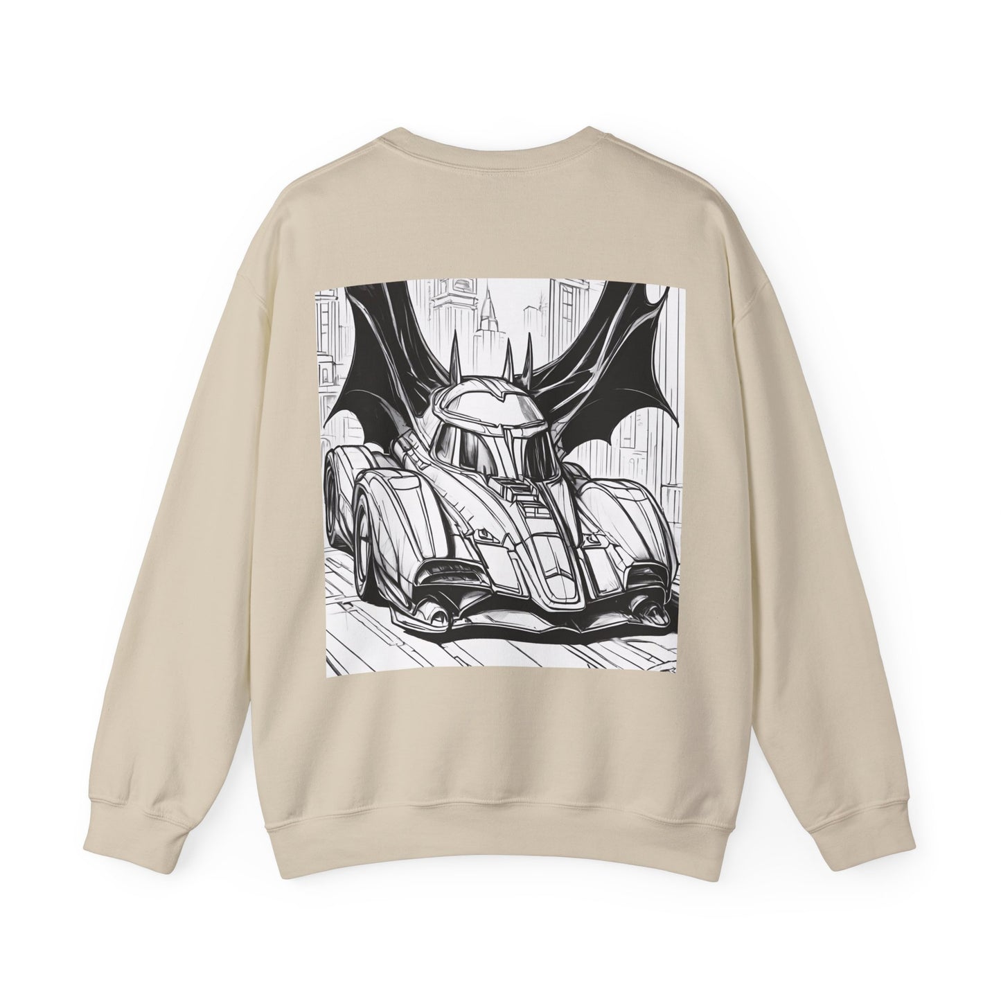 "Automobiliá de Chiroptera" Double Print Unisex Heavy Blend™ Crewneck Sweatshirt