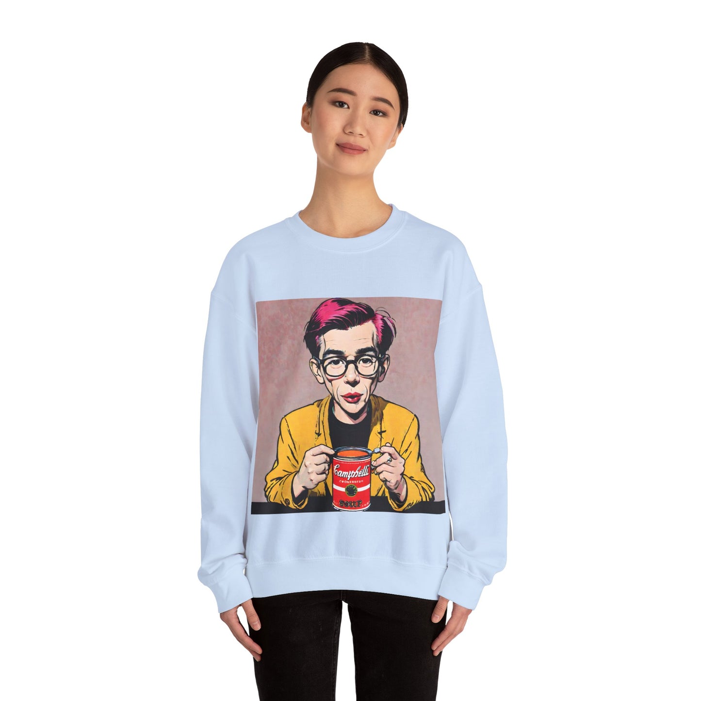 "Warhol: the abstract legend" Single Print Unisex Heavy Blend™ Crewneck Sweatshirt