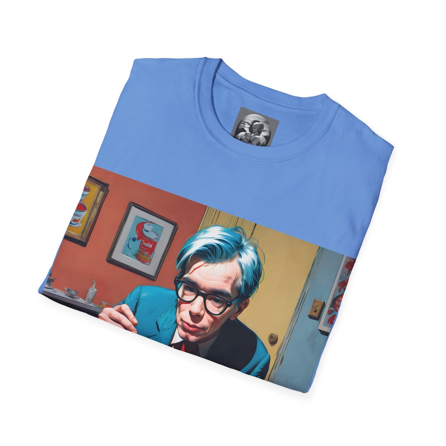 "Warhol: the abstract legend" Single Print Unisex Softstyle T-Shirt